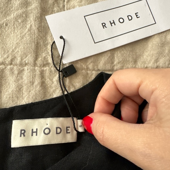 NWT *ARCHIVE* DEFECT - NEEDS ZIPPER FIX - RHODE Shawna Top in Ink size S - Picture 2 of 8